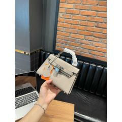 (FULL BOX/ NO BOX) - Khóa Bạc - Túi xách Nữ da xước khóa bạc tag size 19 đủ màu