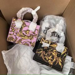 Túi versac.e size 22 dáng tote Công Sở họa tiết sang trọng