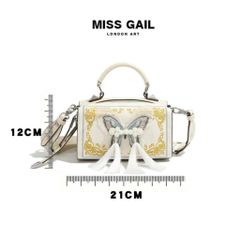 (Hàng V.I.P LIMITED) - Túi xách nữ phiên bản giới hạn MISS GAIL thêu ngọc tinh tế