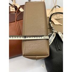 Túi xách nữ công sở da bò 7 màu tặng kèm nơ size 30, đựng vừa giáo án, A4
