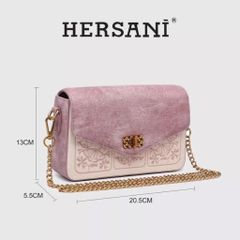 (Hàng V.I.P LIMITED - NO BOX - SHOP TẶNG HỘP KHÁC) - Túi xách nữ HERSANI trang nhã, tinh tế, tiểu thư thời thượng