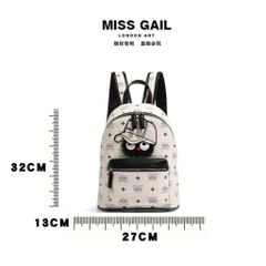 Balo thời trang nữ thiết kế gấu hoạt hình phiên bản giới hạn, đeo 2 kiểu phong cách mới thời thượng.