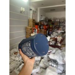 (Màu Xanh) - Túi xách thêu thời trang phong cách mới Túi đeo vai phù hợp với Messenger - DẠNG TÚI HỘP và TRỤ TRÒN