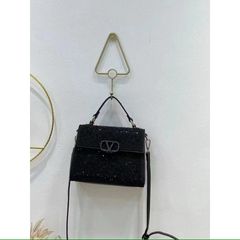 2025 Mới Châu Âu và Mỹ retro mini kim cương đính kim cương nóng túi xách lật che vai đeo chéo dây chuyền nữ