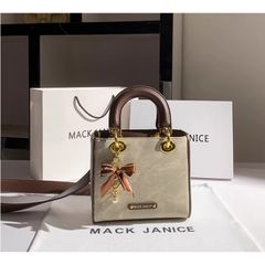 (MACK JANICE) - Túi đeo vai di động màu sắc tương phản thời trang xinh xắn