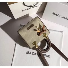 (MACK JANICE) - Túi đeo vai di động màu sắc tương phản thời trang xinh xắn