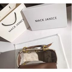 (MACK JANICE) - Túi đeo vai di động màu sắc tương phản thời trang xinh xắn