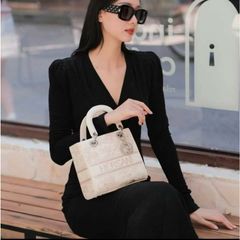 (Hàng V.I.P LIMITED - NO BOX - SHOP TẶNG HỘP KHÁC) - Túi xách nữ HERSANI khóa BẠC thêu thủ công sang trọng, đẳng cấp