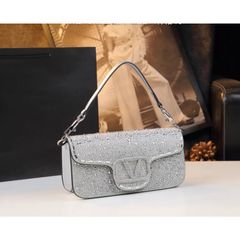 (HÀNG V.IP ORDER LIMITED) - Túi Nữ Đi Tiệc Phong Cách Mới Hình Chữ V Kim Cương Di Động Đeo Vai Túi Thời Trang Cổ Điển