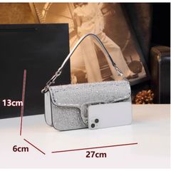 (HÀNG V.IP ORDER LIMITED) - Túi Nữ Đi Tiệc Phong Cách Mới Hình Chữ V Kim Cương Di Động Đeo Vai Túi Thời Trang Cổ Điển
