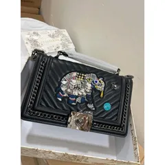 (Hàng V.I.P LIMITED ORDER) - Túi xách Nữ CELLIS KISS sang trọng tinh tế, thêu đen hình voi sang trọng