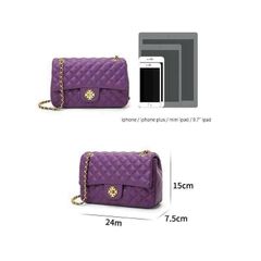 (LIMITED ORDER - FULLBOX HÃNG) - Túi kẹp nách Nữ chính hãng TERRE BLEUE Màu Tím, Sang Trọng, Thanh Lịch