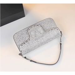 (HÀNG V.IP ORDER LIMITED) - Túi Nữ Đi Tiệc Phong Cách Mới Hình Chữ V Kim Cương Di Động Đeo Vai Túi Thời Trang Cổ Điển