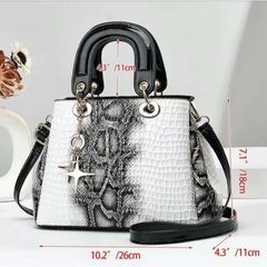 (HÀNG ĐẸP) - Túi Quai Xách Nữ Thời Trang Đi Tiệc Dạo Phố Sang Trọng Họa Tiết Da
