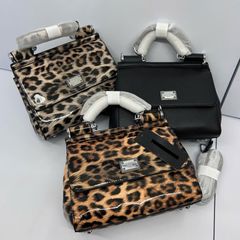 Túi xách Nữ D&G Da Bóng 3 size có 2 màu Beo/ Đen Chuẩn hãng, thích hợp đi tiệc