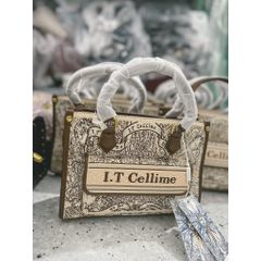 (Hàng V.I.P LIMITED) - Công sở nhỏ I.T CELLIME nâu tặng kèm Nơ, Phiên Bản Mới Phiên Bản Giới Hạn