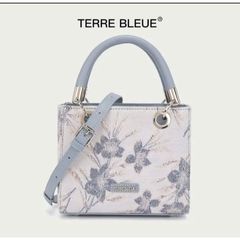(LIMITED ORDER) - Túi Xách Cốp Nữ Chính Hãng TERRE BLEUE, Họa tiết thêu hoa, Sang trọng Thanh Lịch, Đi Tiệc