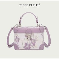 (LIMITED ORDER) - Túi xách Nữ TERRE BLEUE, Dáng Cốp Đứng Màu Pastel, Chất Liệu Da, Phù Hợp Đi Chơi Dạo Phố