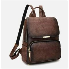 Balo Da Bò, Phong Cách Retro Cổ Điển Unisex, Chất Bò Thật Bền Đẹp