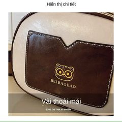 Túi Đeo Chéo Một Vai Giản Dị Nguyên Bản Hoang Dã Mới Túi Máy Ảnh Nhiều Lớp Dễ Phối Thời Trang Dễ Thương