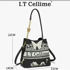 (Hàng V.I.P LIMITED - FULLBOX HÃNG) - Túi xách Nữ I.T CELLIME kiểu thêu Thời thượng, Thanh lịch, Dễ phối đồ