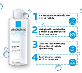 (Nhập khẩu) Nước Tẩy Trang La Roche-Posay Dành Cho Da Nhạy Cảm - Micellar Water Ultra Sensitive Skin chính hãng