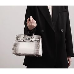 (HÀNG VIP - NO BOX) - Túi xách Bạch tạng siêu sang tag bạc size 25/30