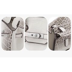 (HÀNG VIP - NO BOX) - Túi xách Bạch tạng siêu sang tag bạc size 25/30