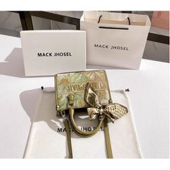 (Hàng V.I.P LIMITED) - Túi tote thêu hoa XANH tinh tế MISS GAIL sang chảnh tặng dây buộc nơ