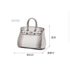 (HÀNG VIP - NO BOX) - Túi xách Bạch tạng siêu sang tag bạc size 25/30