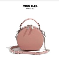 (Hàng V.I.P LIMITED) - Túi xách tròn MISS GAIL thiết kế phiên bản giới hạn hoạt hình cú mèo màu HỒNG
