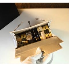 (HÀNG V.I.P ORDER - TẶNG HỘP) - Túi Đeo Chéo Đính Đá Platinum Sang Chảnh size 25