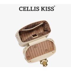 (Hàng V.I.P LIMITED) - Túi xách Nữ CELLIS KISS Hộp Chữ Nhật Thêu