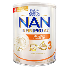 Combo 2 Sữa Nestlé NAN INFINIPRO A2 số 3 800g (6HMO) (2-6 tuổi)