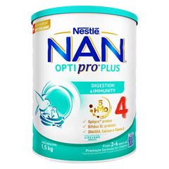 Combo 2 Sữa Nan Optipro PLUS 4 1.5kg, với 5HMO, Công thức từ Thụy Sĩ (2-6 tuổi)