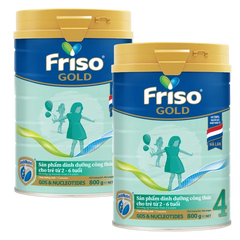 Combo 2 lon Friso Gold 4, 2 - 6 tuổi (800gr)