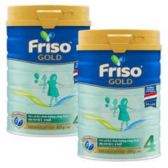 Combo 2 lon Friso Gold 4, 2 - 6 tuổi (800gr)