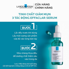 Serum La Roche-Posay Giảm Mụn 3 Tác Động 30ml - Effaclar Serum