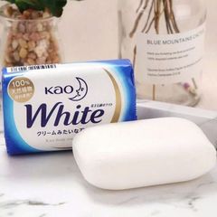 Xà Phòng Kao White Soap Nhật Bản 130g | Xà Phòng Tắm Dịu Nhẹ, Dưỡng Ẩm Cho Da Nhạy Cảm