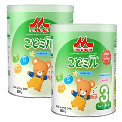 Combo 2 Sữa Morinaga số 3 800g hương vani (Kodomil, trên 3 tuổi)