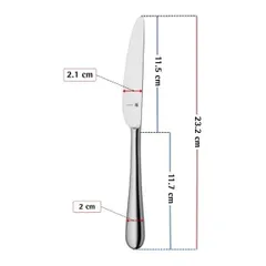 Bộ 6 dao ăn WMF Merit Cromargan Protect 23,2cm