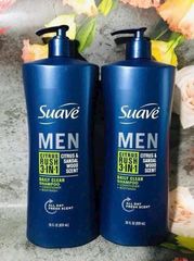 Sữa tắm Suave Men 3in1 Citrus Rush 828ml – tắm gội tiện lợi cho nam