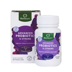 Viên uống men vi sinh, hỗ trợ tiêu hóa, đẹp da Lifestream Advanced Probiotic 30 viên