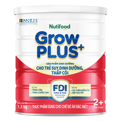 Sữa GrowPLUS+ Đỏ 2+ 1.5kg (Từ 2 tuổi) (giao bao bì ngẫu nhiên)