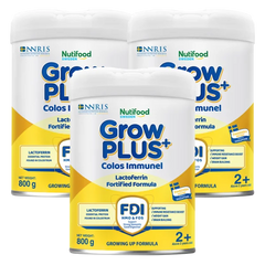 Combo 3 Sản phẩm dinh dưỡng công thức GrowPLUS+ Colos Immunel 2+, 800g ( trên 2 tuổi)