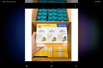 Set 3 chai siro ho Zarbee’s Naturals Cough Syrup Day & Night ngay va dem của Mỹ