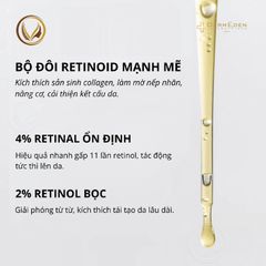 Tinh chất trẻ hoá da, giảm nếp nhăn DermEden Retìnal Night Retinoids Concentrate 6% 30ml