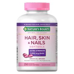 Viên Uống Làm Đẹp Da Tóc Móng Nature's Bounty Hair Skin & Nails 250 Viên - Tăng Cường Vitamin Chăm Sóc Sắc Đẹp Từ Bên Trong