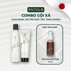 Bộ dầu gội & xả thực vật, trẻ hóa da đầu, giảm rụng, hỗ trợ mọc tóc – Putelo AR – Chính hãng Nhật Bản