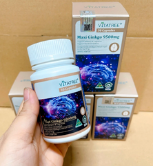 Bổ não Vitatree Maxi Ginkgo 9500mg 30 viên - Úc (Nhập khẩu, tem phụ)